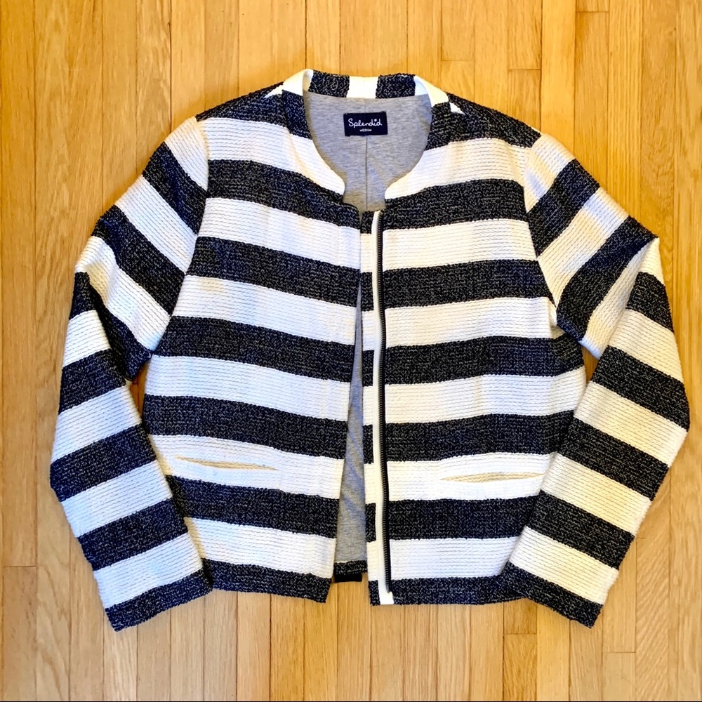 NWOT Splendid Striped Boxy Monterey Jacket